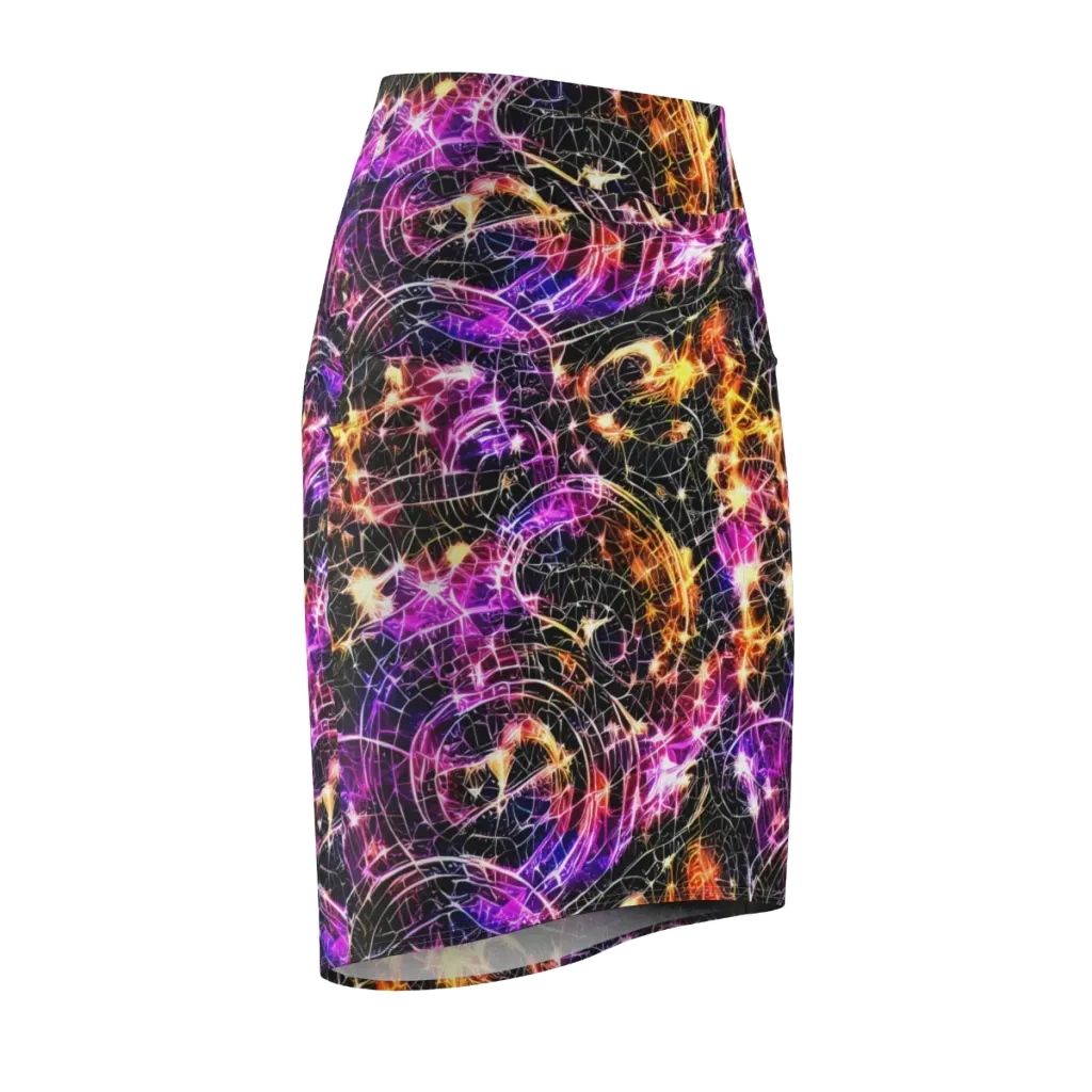 Ember Network on Pencil Skirt — Front Side