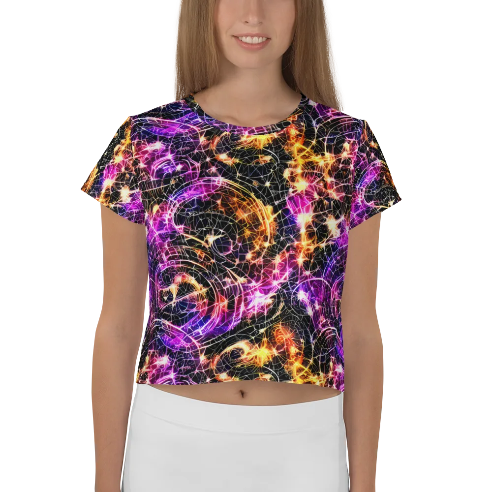 Ember Network on Crop Tee — Front