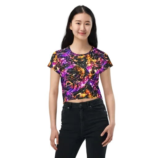 Ember Network on a Crop Tee