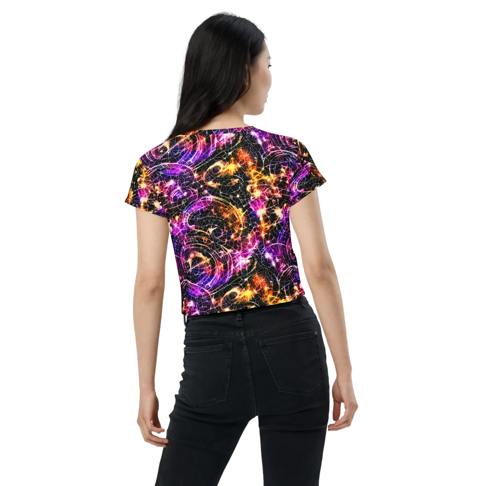 Ember Network on Crop Tee — Back