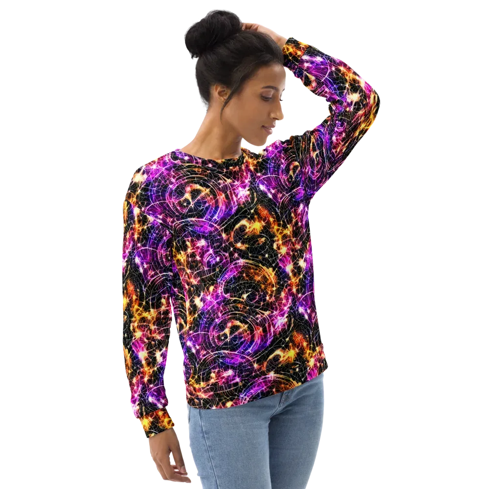 Ember Network on Sweatshirt — Right Front
