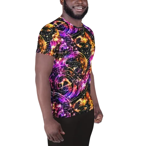 Ember Network on a Men's Athletic T-Shirt
