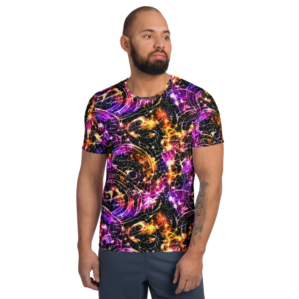 Ember Network on Men's Athletic T-Shirt — Front