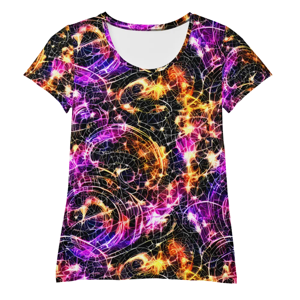 Ember Network on Women's Athletic T-Shirt — Front