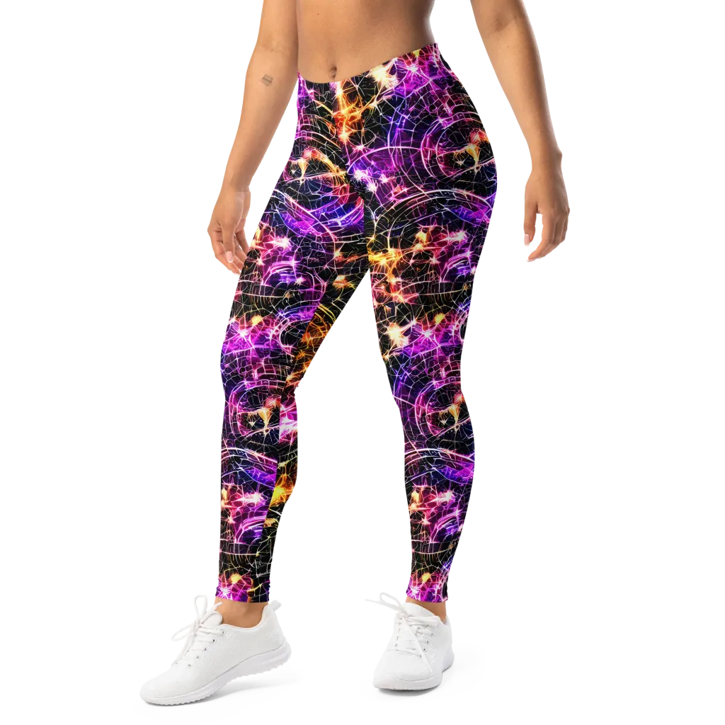Ember Network on Leggings — Left Front