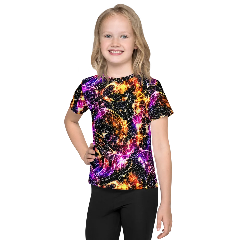 Ember Network on Kids Crew Neck T-Shirt — Front