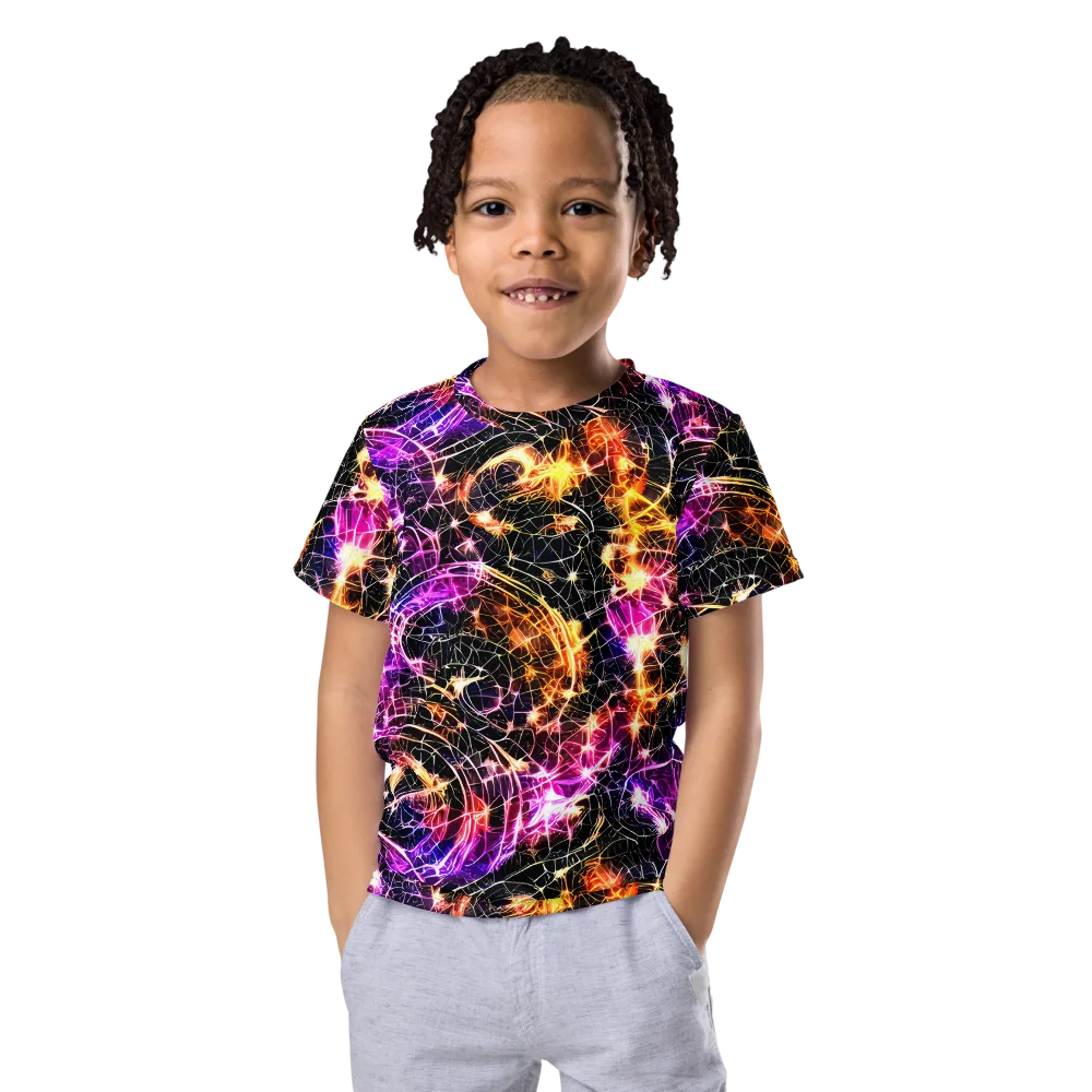Ember Network on Kids Crew Neck T-Shirt — Front