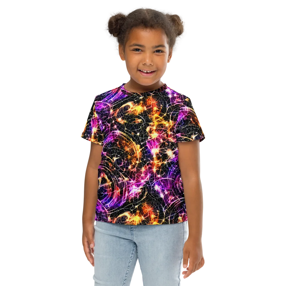 Ember Network on Kids Crew Neck T-Shirt — Front