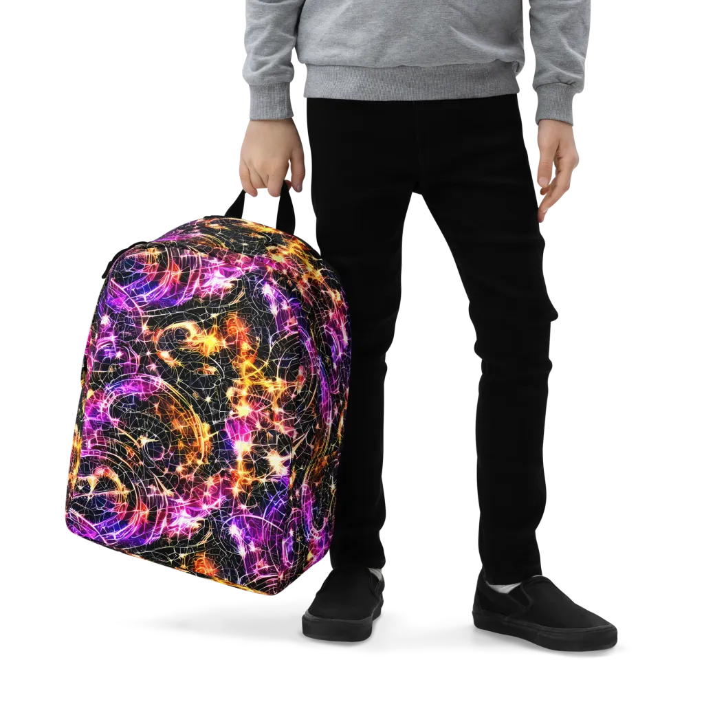 Ember Network on Minimalist Backpack — Zoomed-in