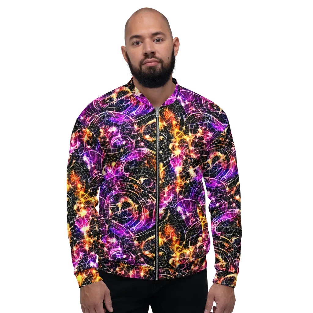 Ember Network on Bomber Jacket — Front
