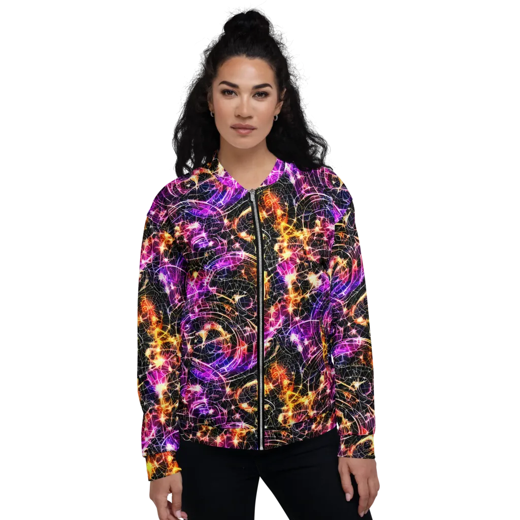 Ember Network on Bomber Jacket — Front