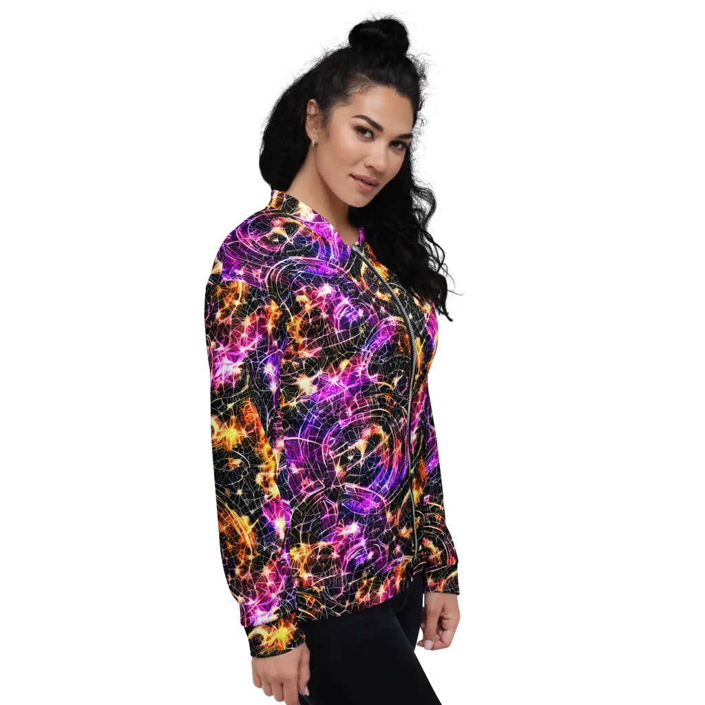 Ember Network on Bomber Jacket — Right