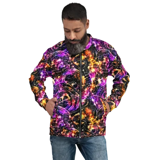 Ember Network on a Bomber Jacket