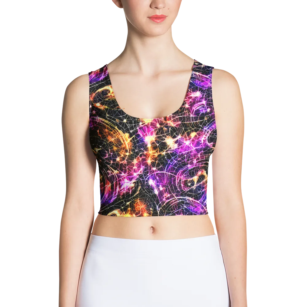 Ember Network on Crop Top — Front