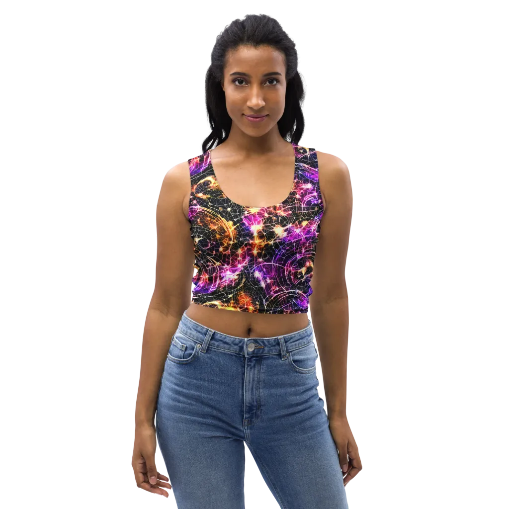 Ember Network on Crop Top — Front
