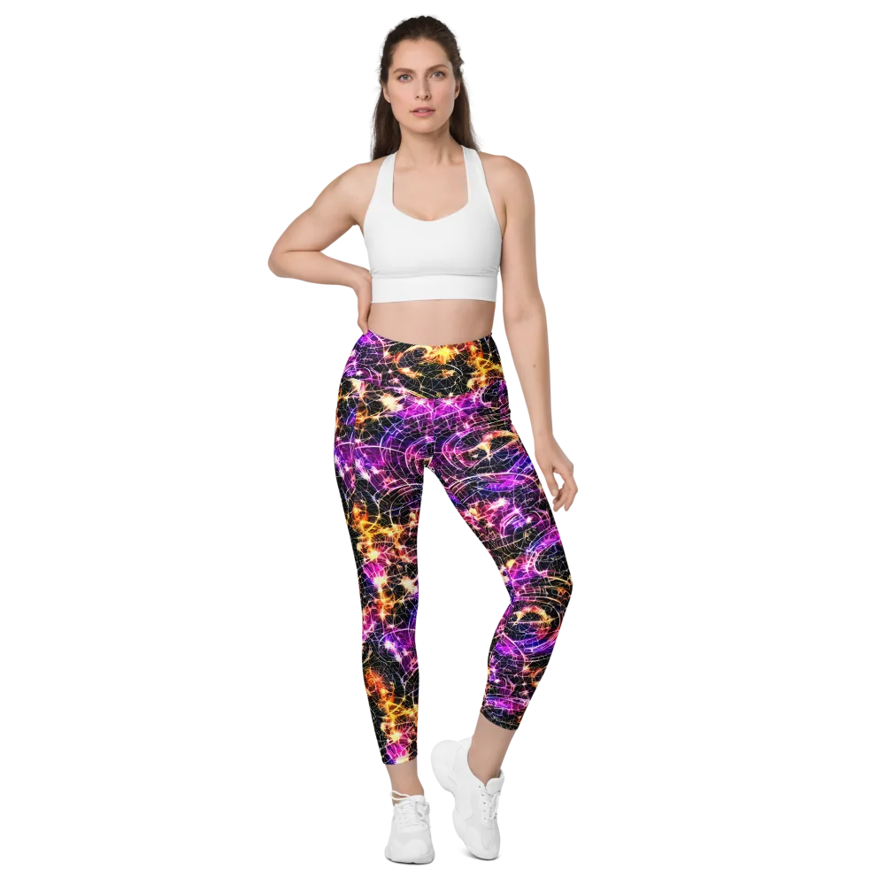 Ember Network on Leggings with Pockets — Front
