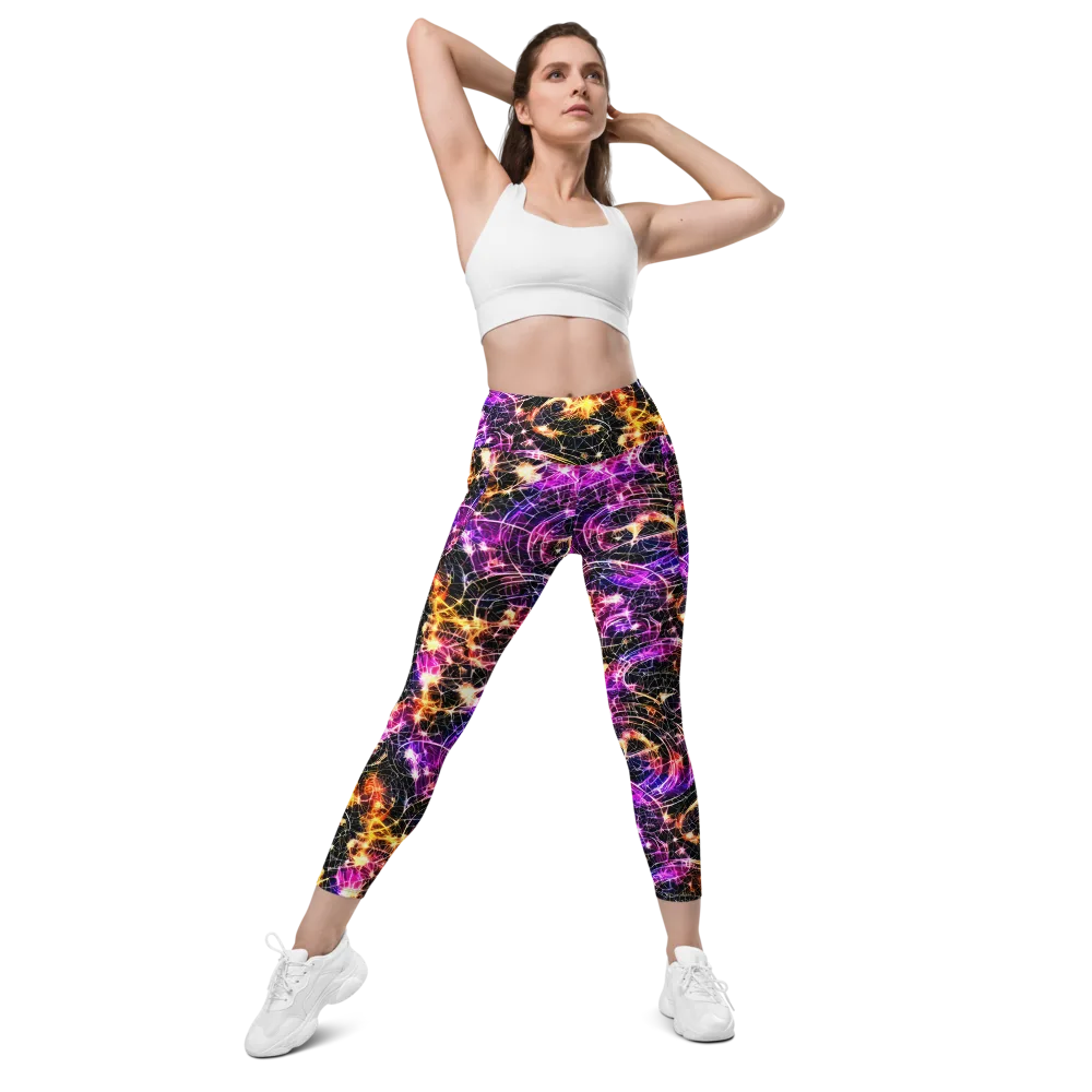 Ember Network on Leggings with Pockets — Front
