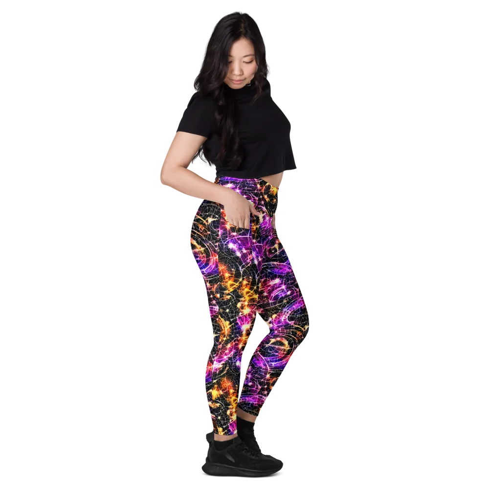 Ember Network on Leggings with Pockets — Right