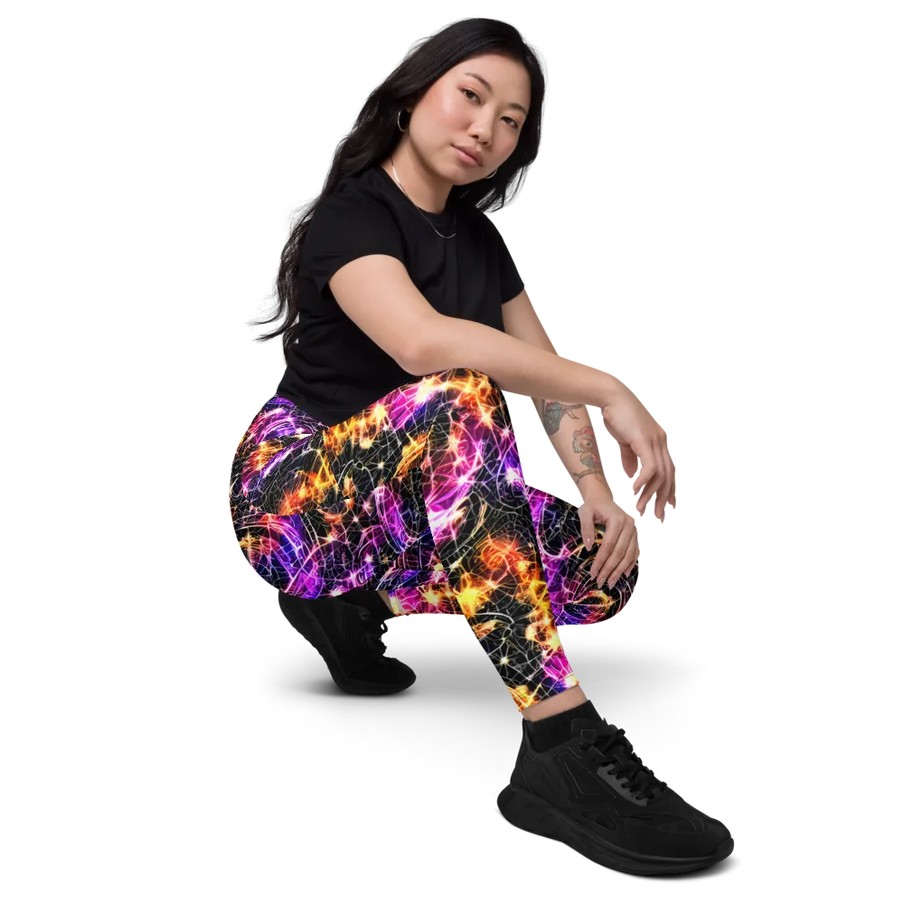 Ember Network on Leggings with Pockets — Right Front