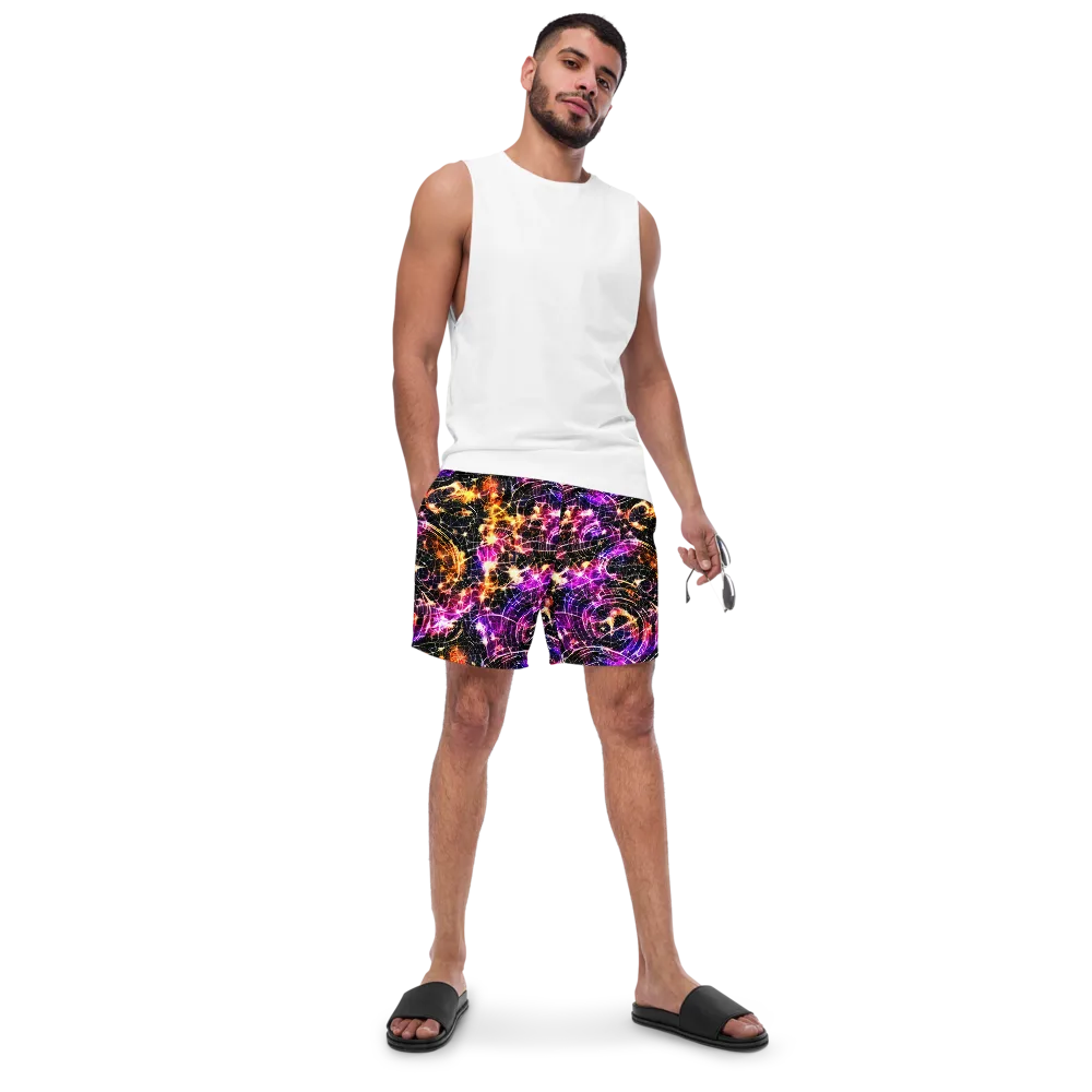 Ember Network on Swim Trunks — Front