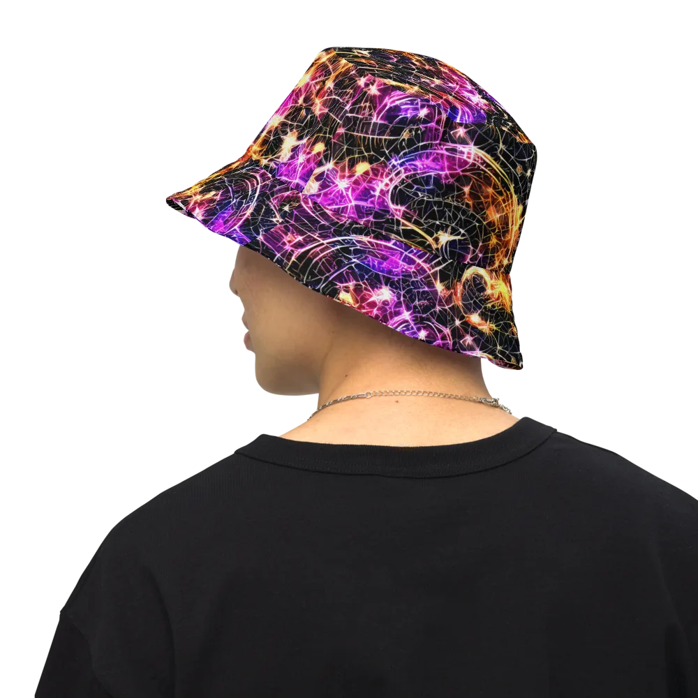 Ember Network on Reversible Bucket Hat — Back Inside