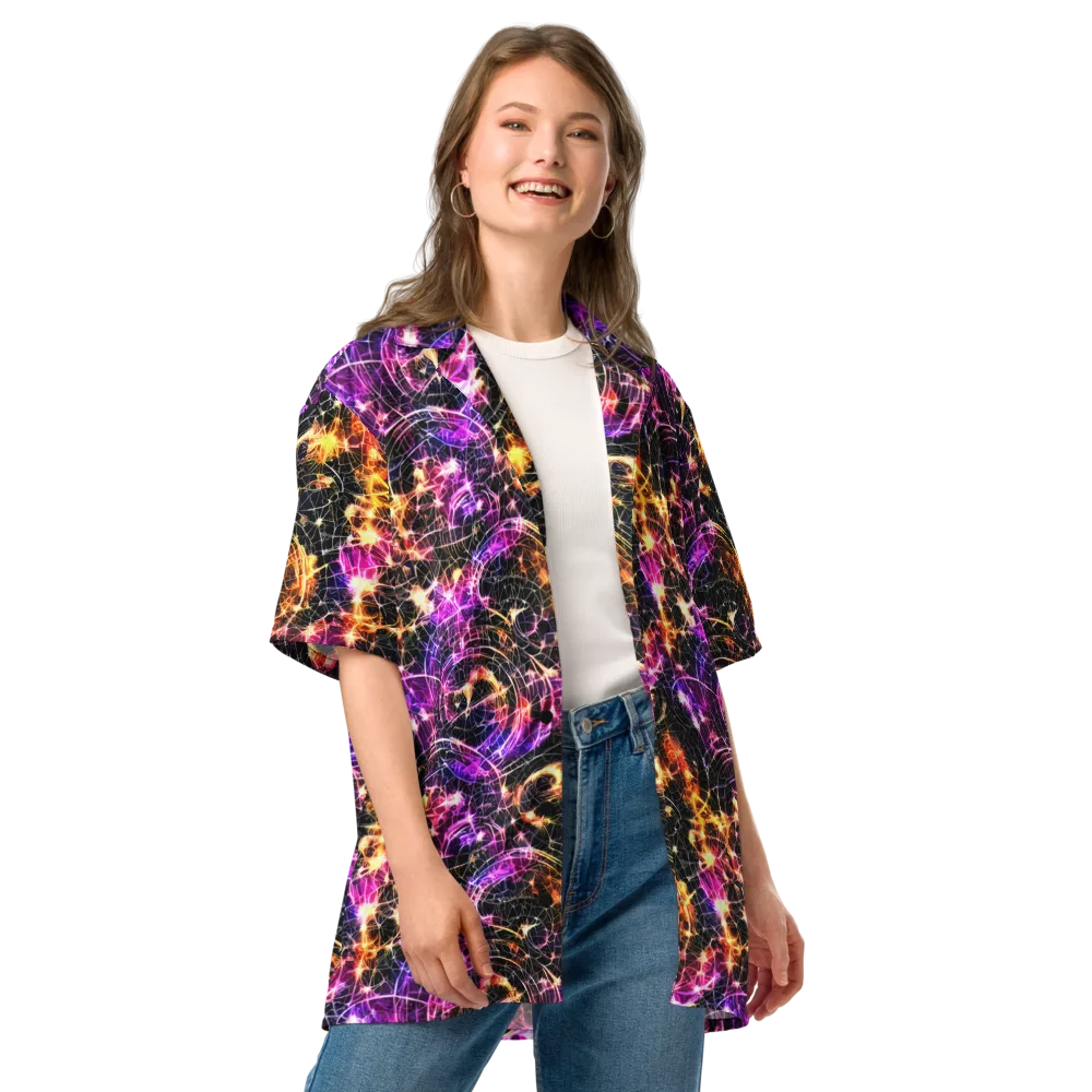 Ember Network on Button Shirt — Front