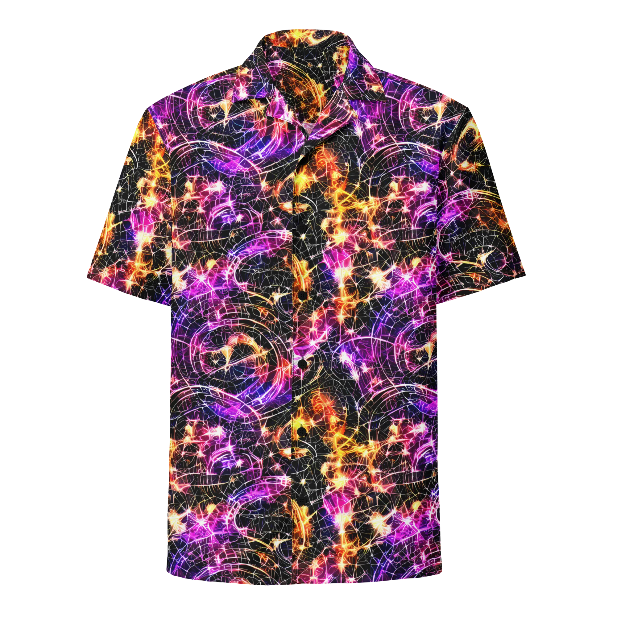 Ember Network on Button Shirt — Front