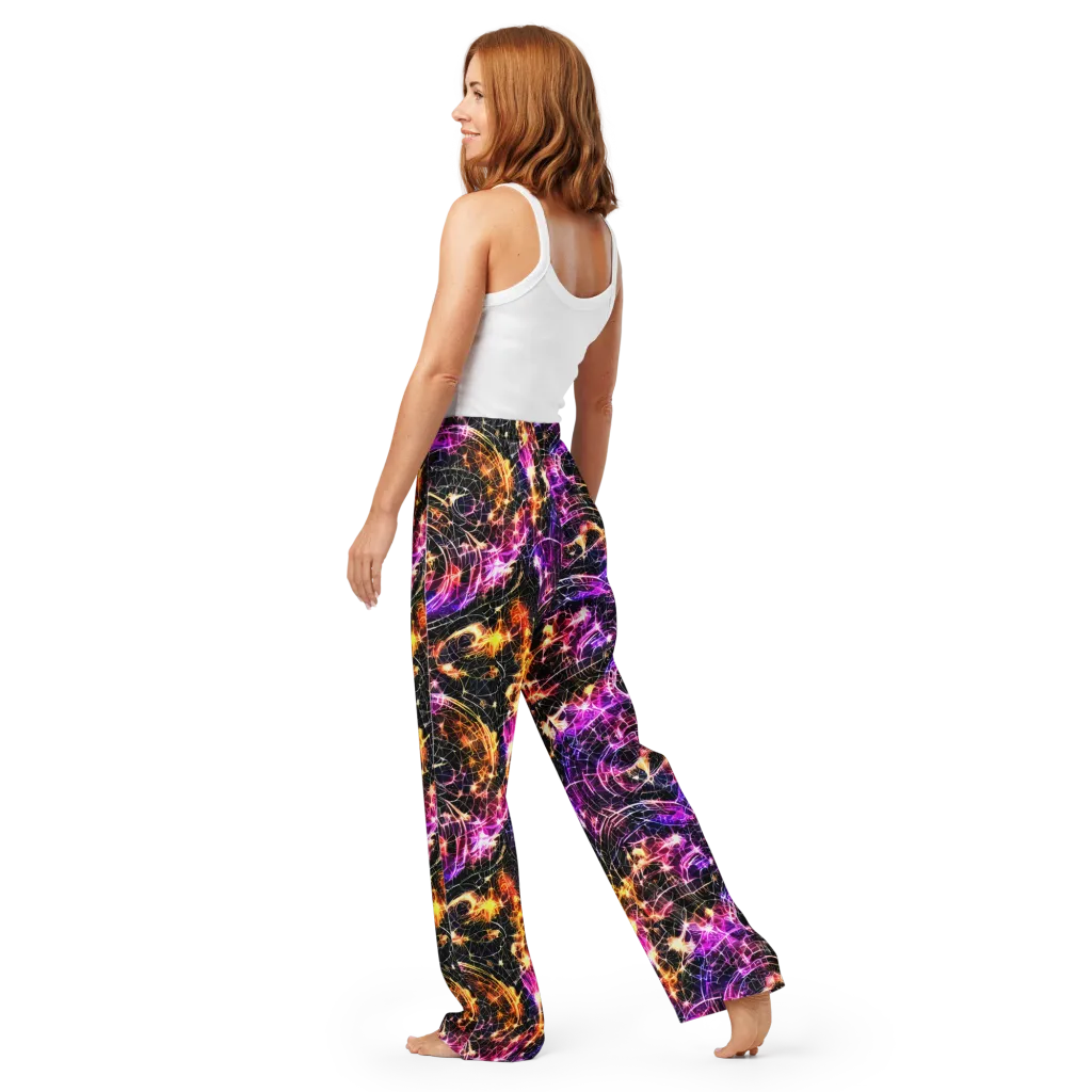 Ember Network on Women's Pajama Pants — Back