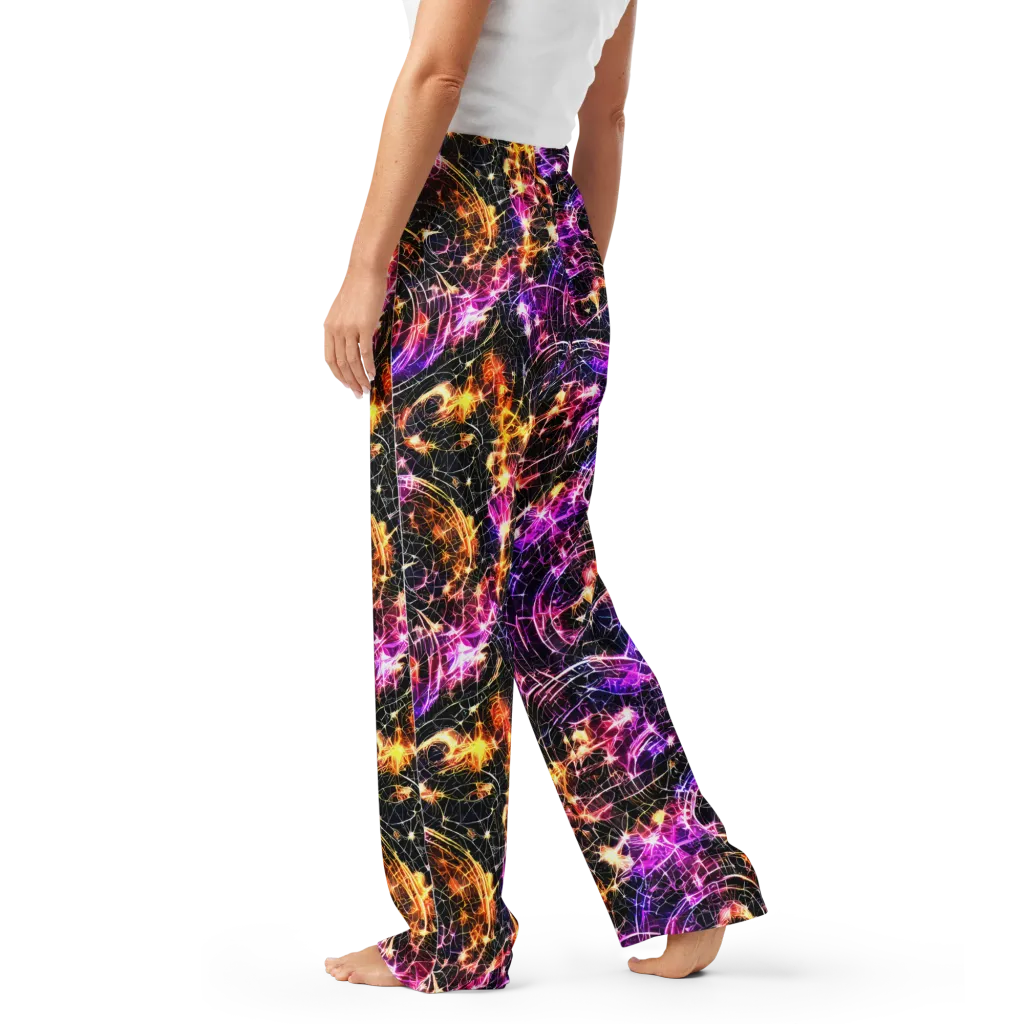 Ember Network on Women's Pajama Pants — Left