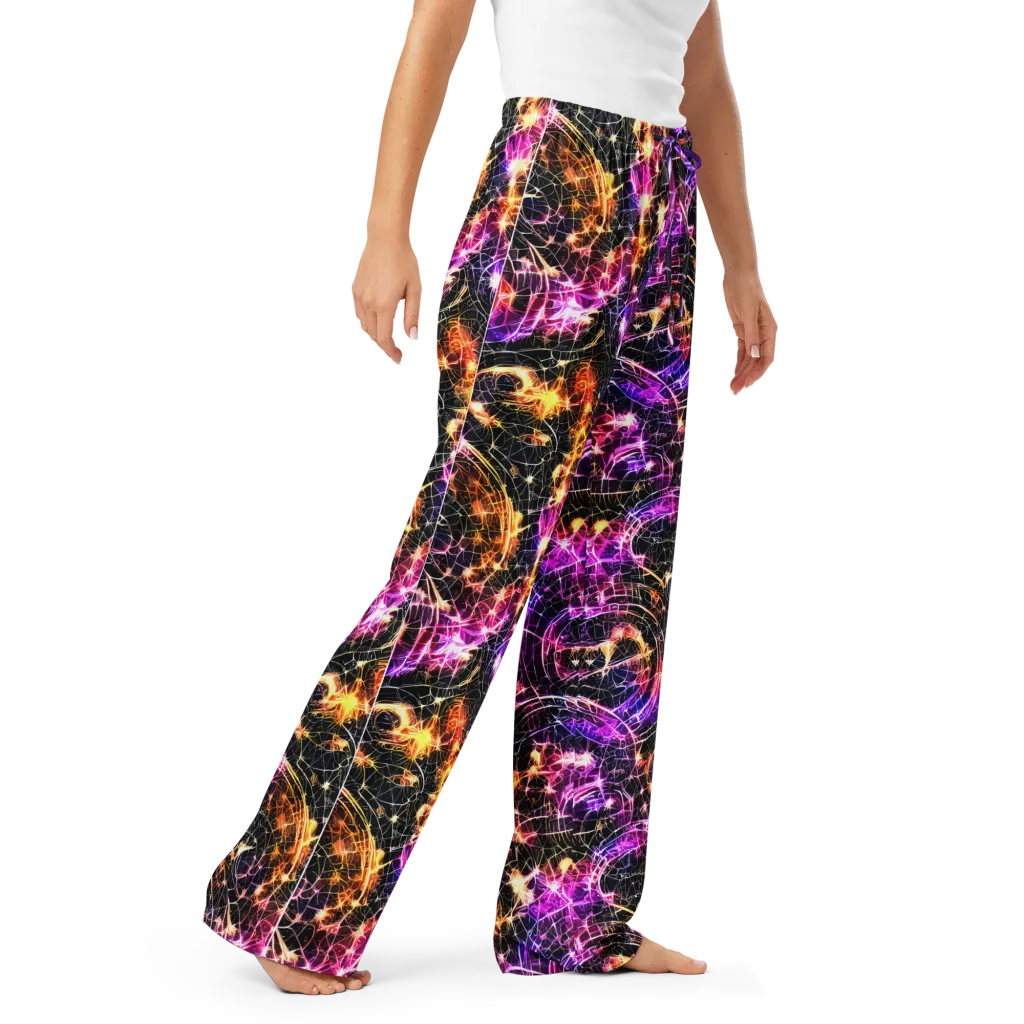 Ember Network on Women's Pajama Pants — Right Front