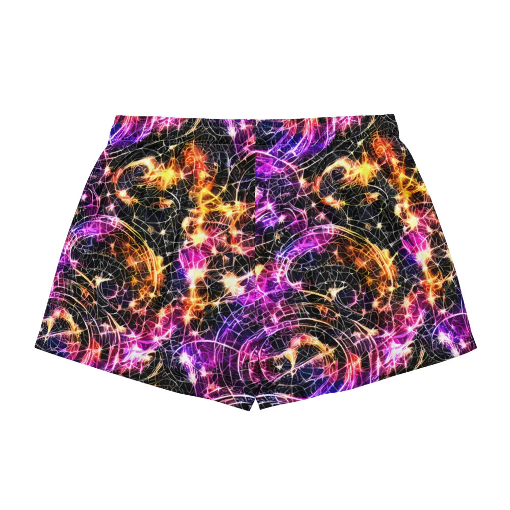 Ember Network on Women's Pajama Shorts — Back