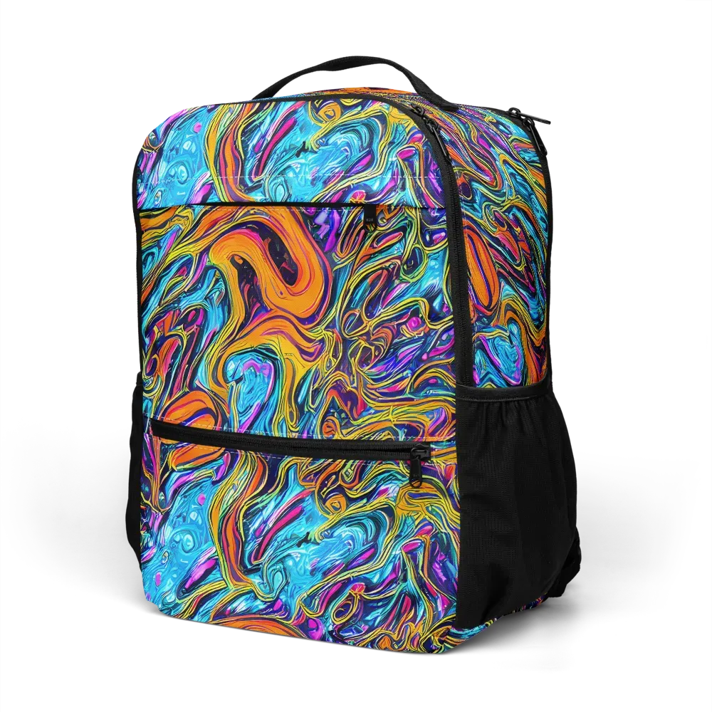 Vivid Gyre on Utility Backpack — Left Front
