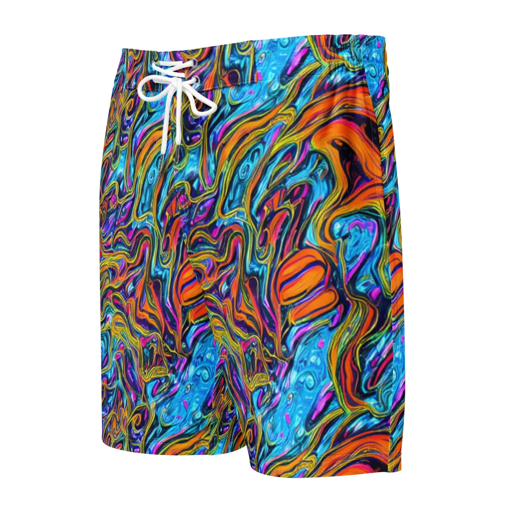 Vivid Gyre on Men's Board Shorts — Front