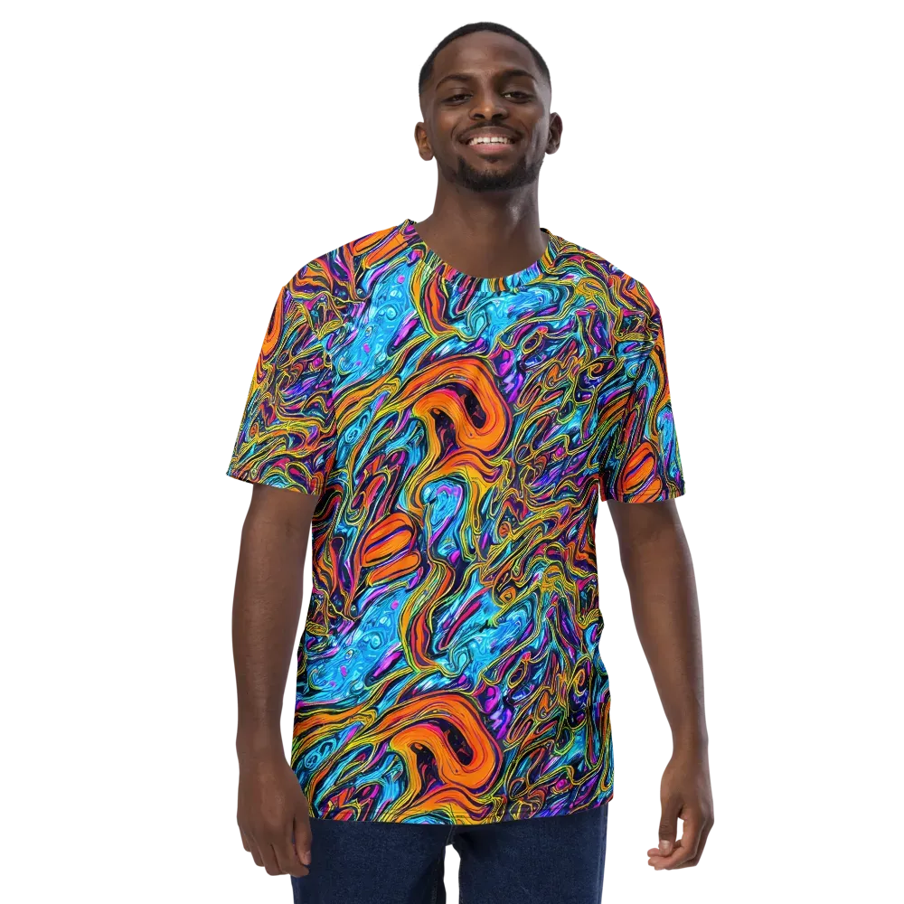 Vivid Gyre on Men's Crew Neck T-Shirt — Front