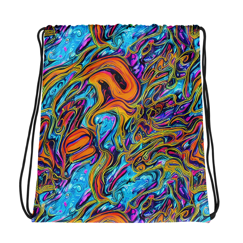 Vivid Gyre on Drawstring Bag — Photo