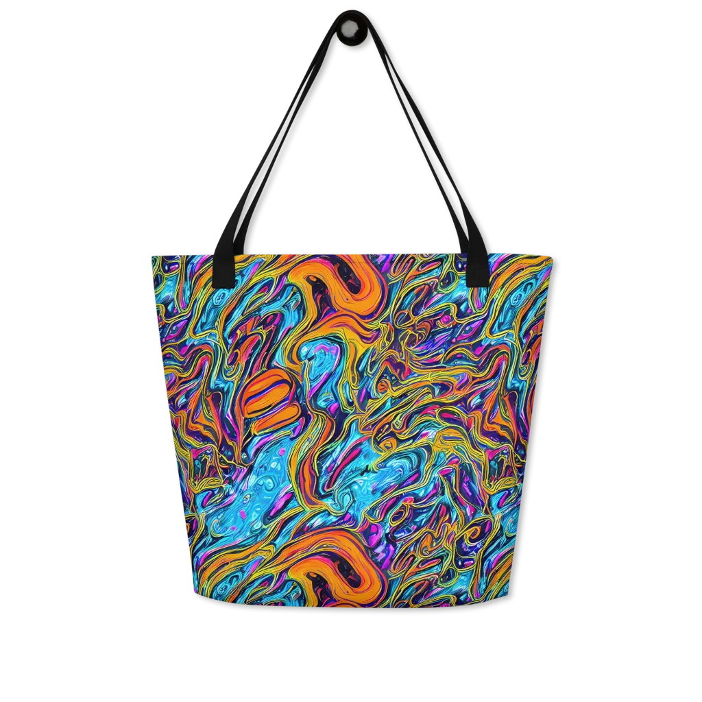 Vivid Gyre on Large Tote Bag W/ Pocket — Front