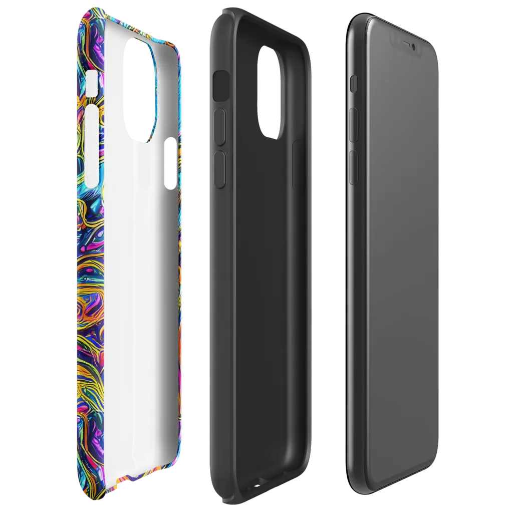 Vivid Gyre on Tough Case for iPhone® — Right