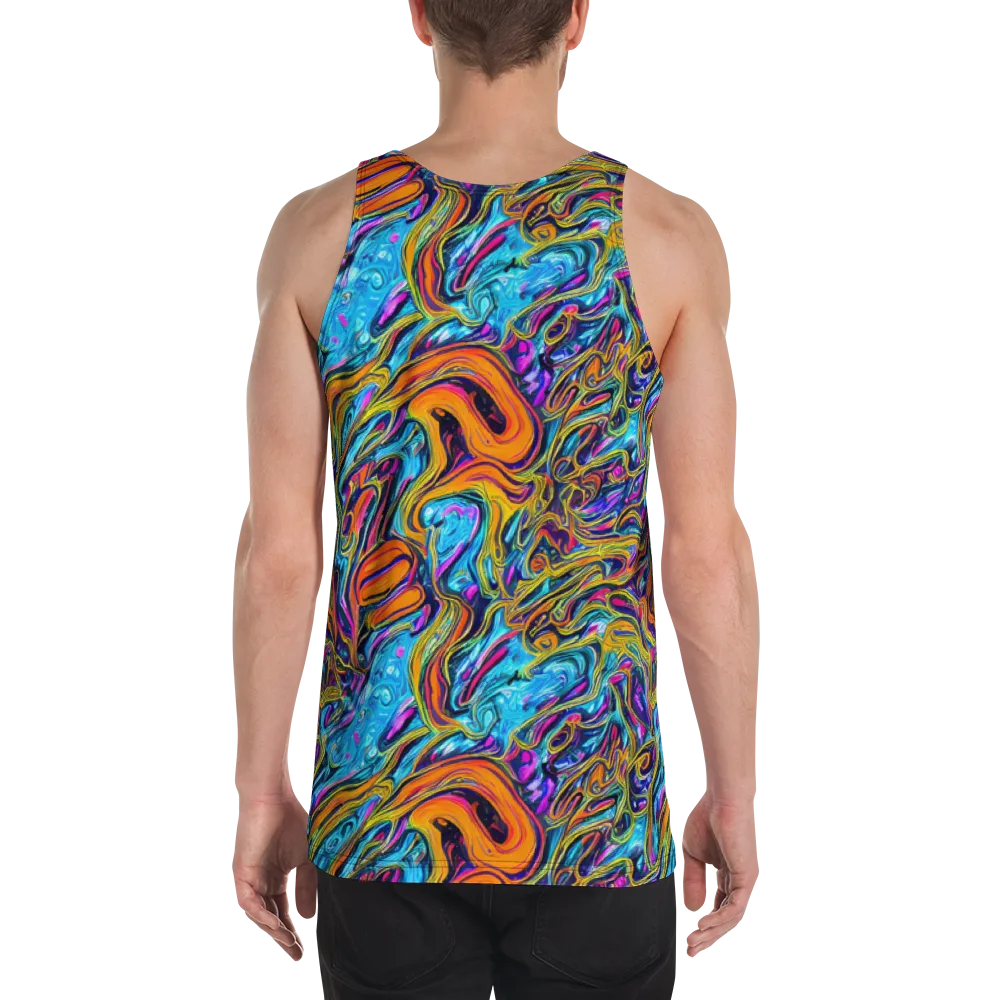 Vivid Gyre on Men's Tank Top — Back