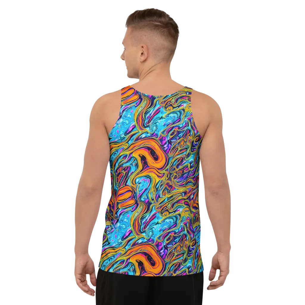 Vivid Gyre on Men's Tank Top — Back