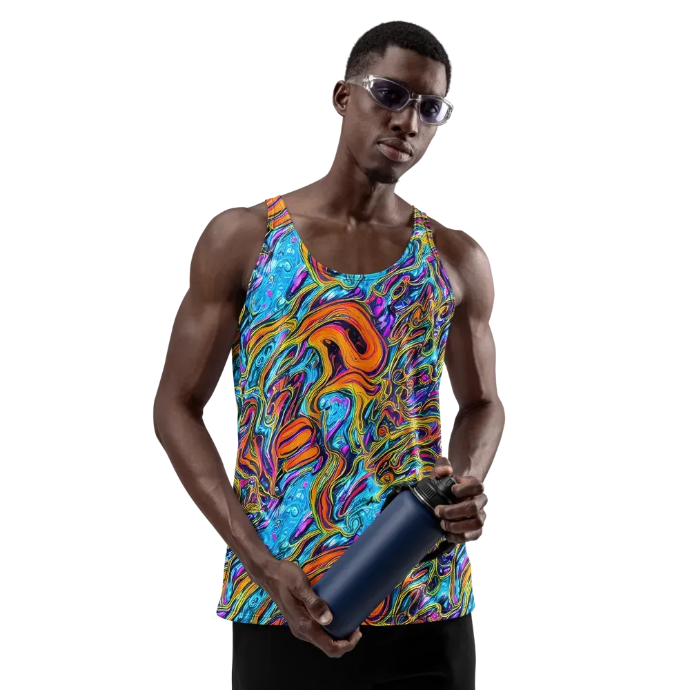 Vivid Gyre on Men's Tank Top — Front