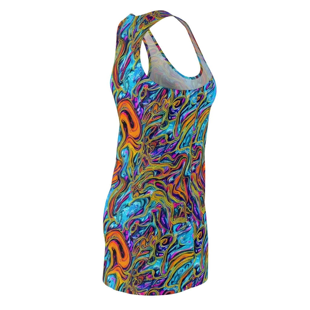 Vivid Gyre on Racerback Dress — Back Side