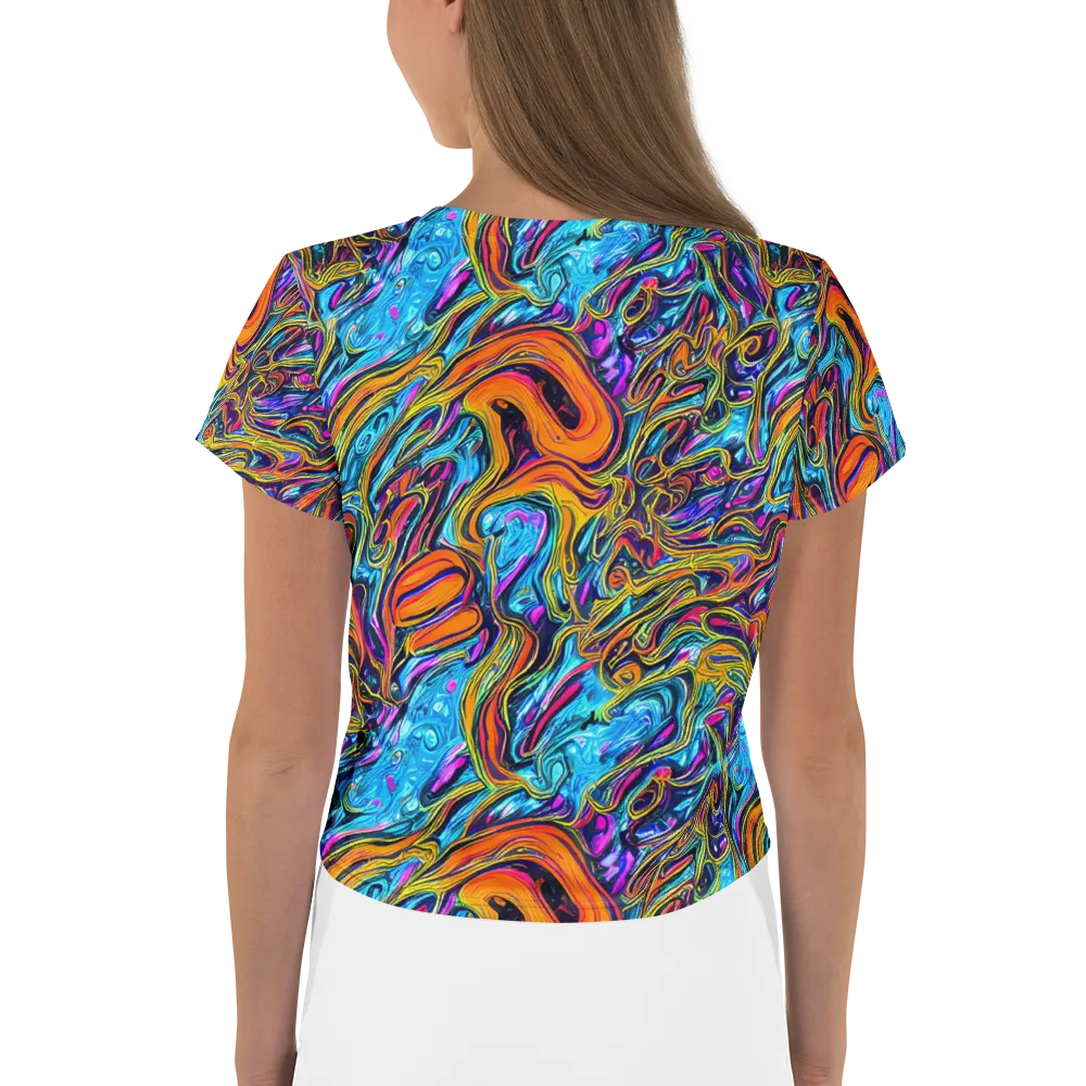 Vivid Gyre on Crop Tee — Back