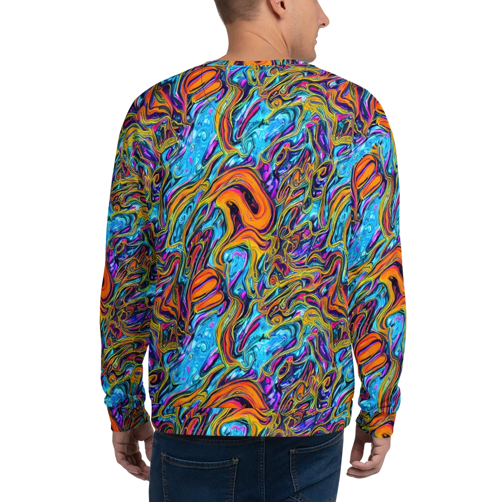 Vivid Gyre on Sweatshirt — Back