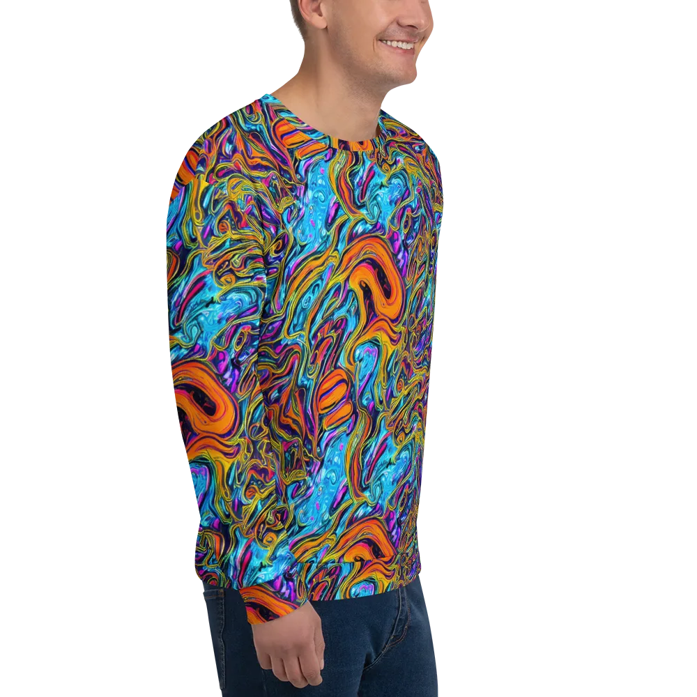 Vivid Gyre on Sweatshirt — Right Front