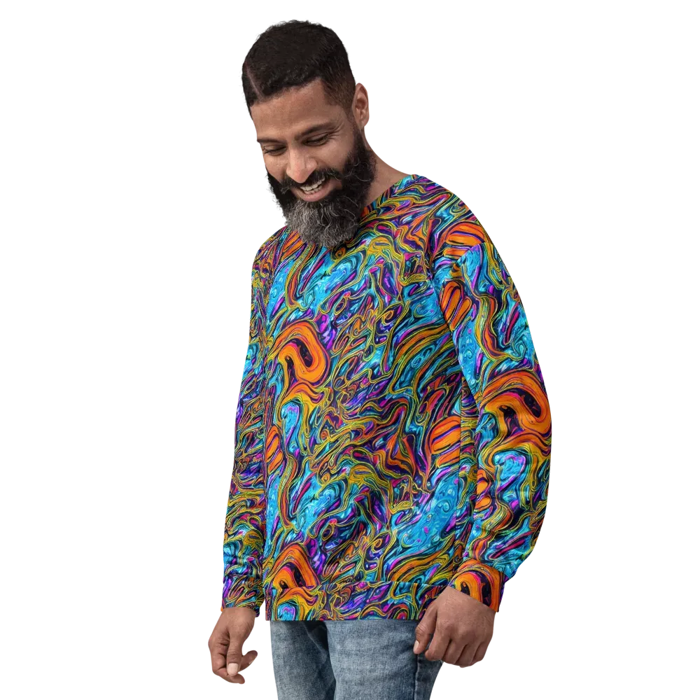 Vivid Gyre on Sweatshirt — Left Front