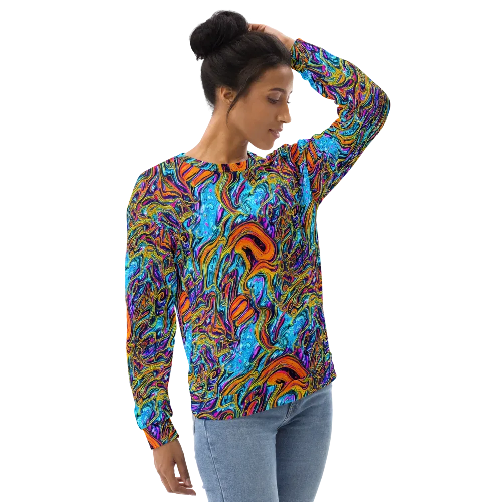 Vivid Gyre on Sweatshirt — Right Front