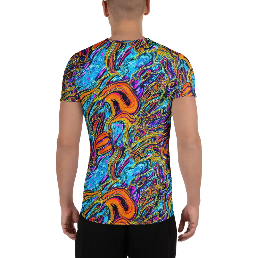 Vivid Gyre on Men's Athletic T-Shirt — Back