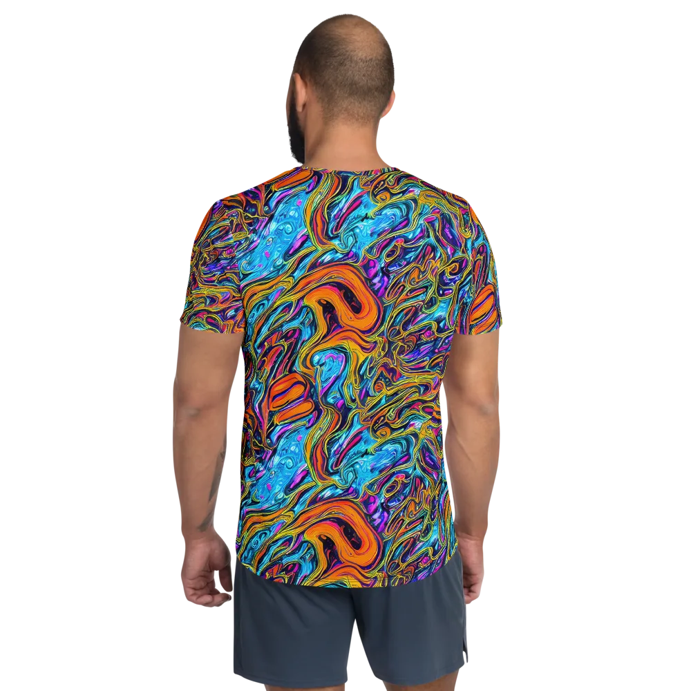 Vivid Gyre on Men's Athletic T-Shirt — Back