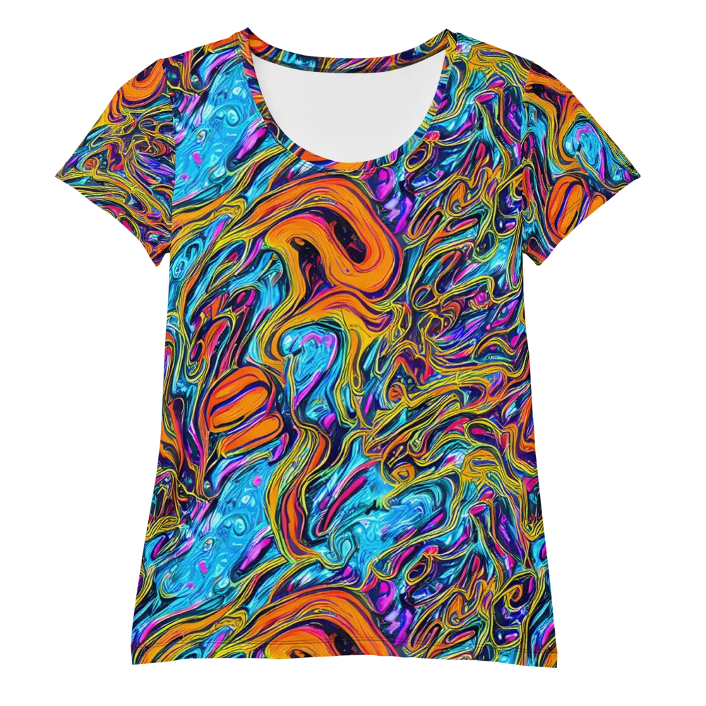 Vivid Gyre on Women's Athletic T-Shirt — Front