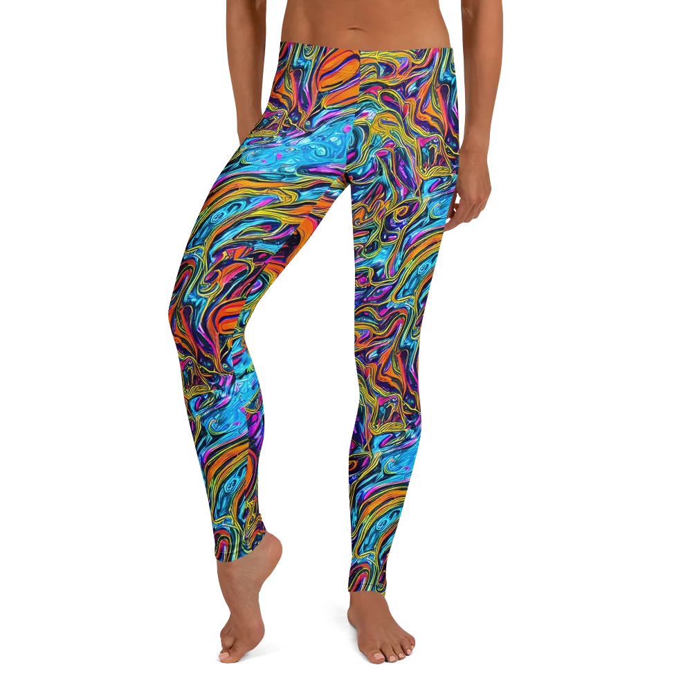 Vivid Gyre on Leggings — Front